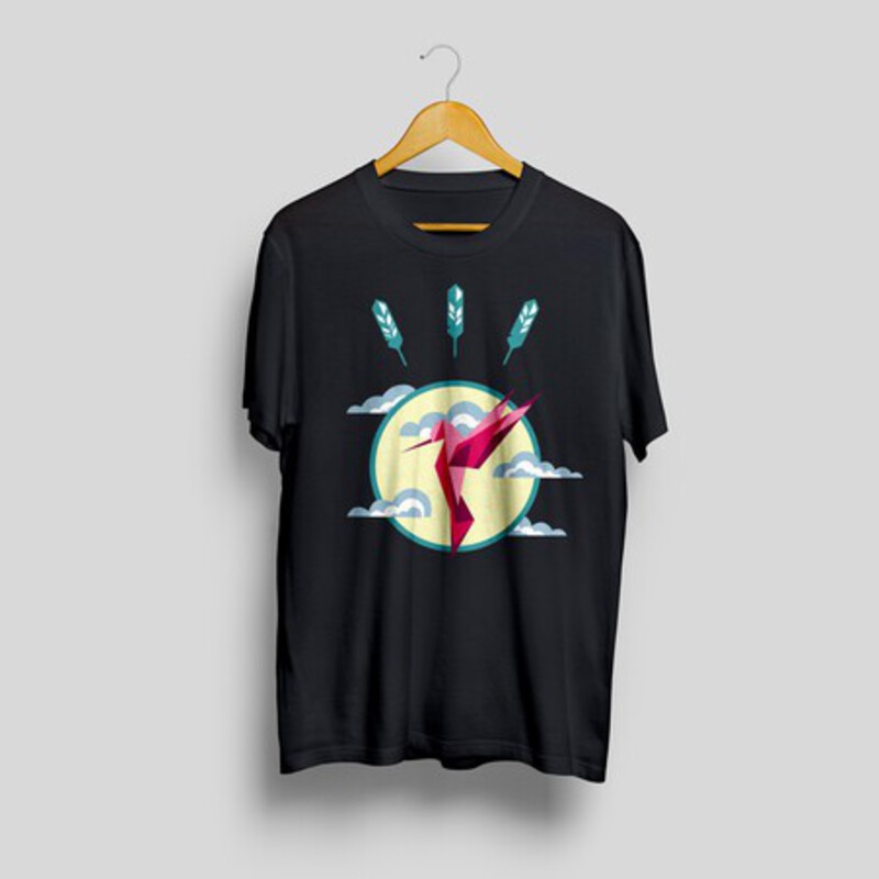 Camiseta estampada Colibrí