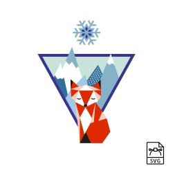 Zorro de montaña - Gráfico vectorial