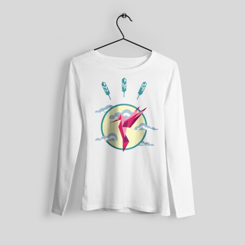 Sudadera estampada Colibrí